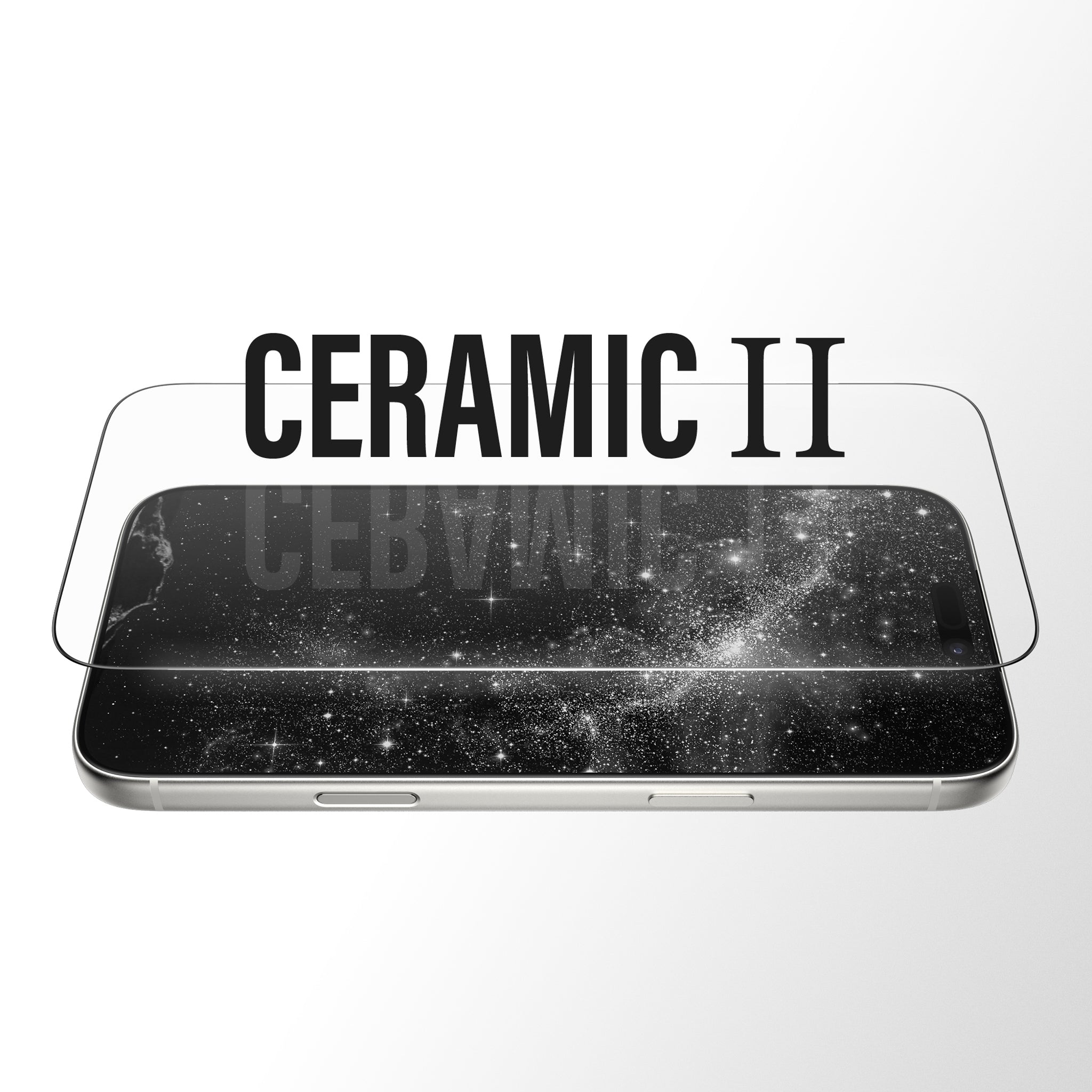 PanzerGlass® Ceramic II Displayschutz iPhone 18 Pro Max | 17 Pro Max | Ultra-Wide Fit m. EasyAligner